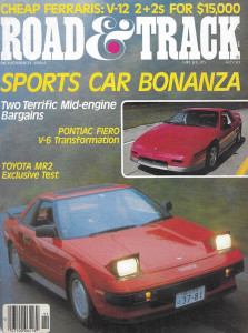 ROAD & TRACK 1984 NOV - MR2, 300GT 2+2, LOTUS SEVEN